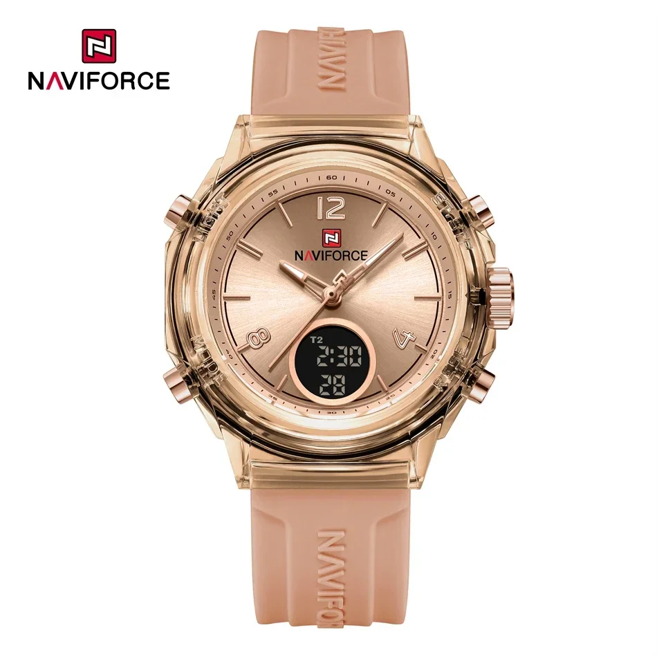 NAVIFORCE Elegant Dual-Display Ladies Sport Watch - Image 8