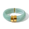 Yhpup Bold Acrylic Cuff Bracelet with Gold-Tone Finish