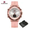 S1cf77c5912bc468693d48234bdd364ef7.webp NAVIFORCE Elegant Dual-Display Ladies Sport Watch