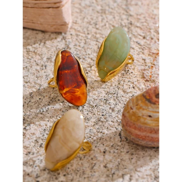 S4b62dc67f5c24dbaaccdf6f9b8833411C.webp Yhpup Elegant Geometric Resin Statement Ring