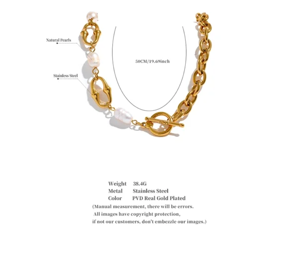 S4fc205c9d0894e6bae2f0adcef0704daJ.webp The Aura Pearl Toggle Necklace – 18K Gold PVD Plated