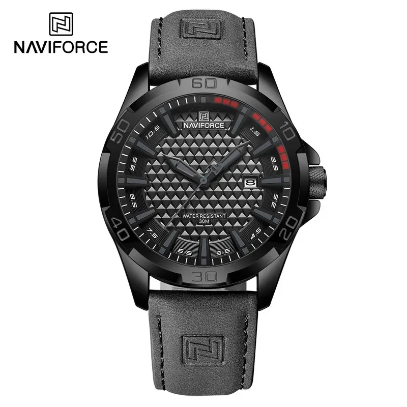 NAVIFORCE Premium Leather Chronograph Watch - Image 2