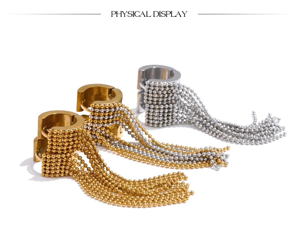 Elegant Yhpup Waterfall Tassel Dangle Earrings - Image 11
