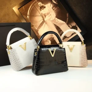 S634032d947c34e0cb2bbec60da57274de.webp Modern Crocodile Pattern Luxe Shell Crossbody