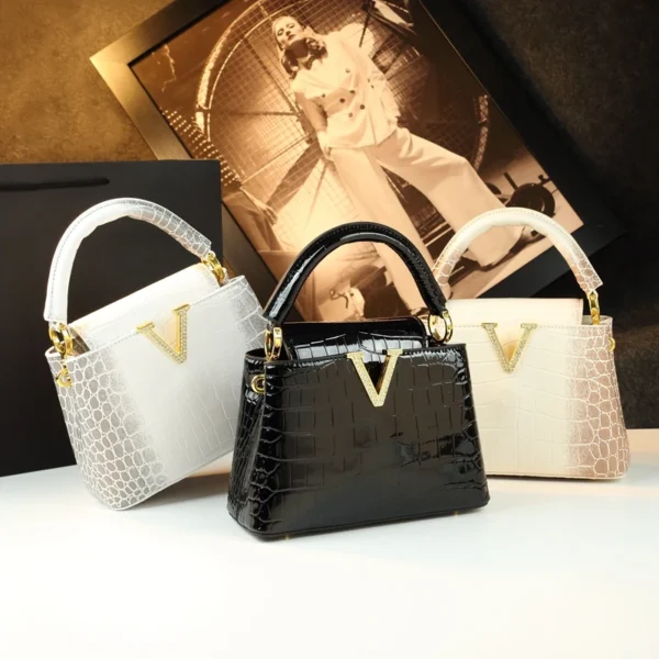 S634032d947c34e0cb2bbec60da57274de.webp Modern Crocodile Pattern Luxe Shell Crossbody
