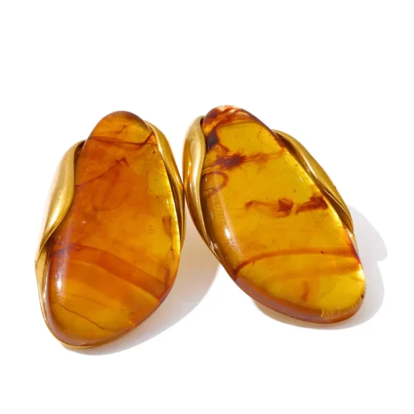 S68ff0b1d7d8e4057a20c5b879ccd20dc2.webp Yhpup Elegant Geometric Resin Statement Ring