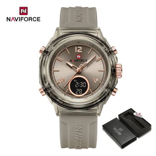 S8830afcad24f4c1e9082e950024cdd66b.webp NAVIFORCE Elegant Dual-Display Ladies Sport Watch