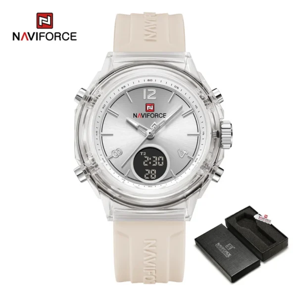 S904f3d60956147a082c6c7f4a456a998m.webp NAVIFORCE Elegant Dual-Display Ladies Sport Watch