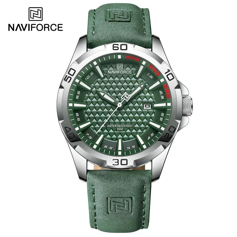 NAVIFORCE Premium Leather Chronograph Watch - Image 7