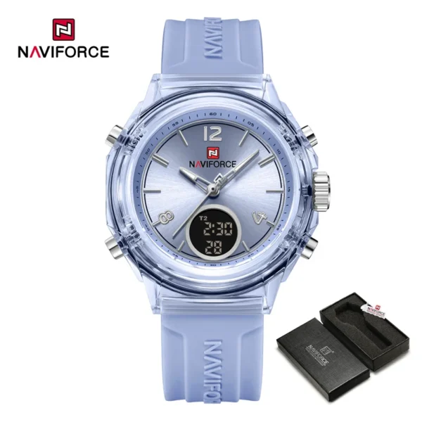 S9a45dac62e314f1c9a2a1c09c8f8a971E.webp NAVIFORCE Elegant Dual-Display Ladies Sport Watch