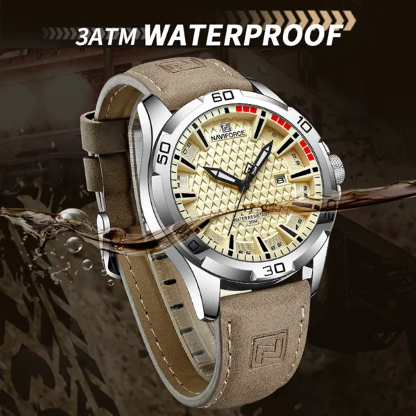 S9a9a8f9713aa43cea1b9dfb8e58fa67bV.webp NAVIFORCE Premium Leather Chronograph Watch