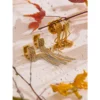 Elegant Yhpup Waterfall Tassel Dangle Earrings