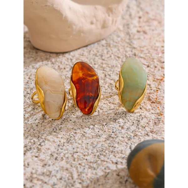 Saabf47874382425d8b2179a6878da271k.webp Yhpup Elegant Geometric Resin Statement Ring