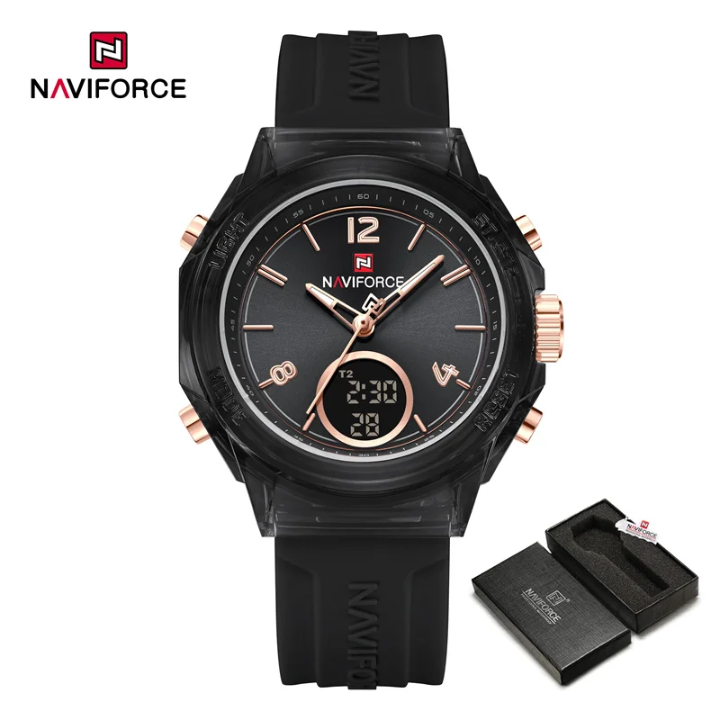 NAVIFORCE Elegant Dual-Display Ladies Sport Watch - Image 13
