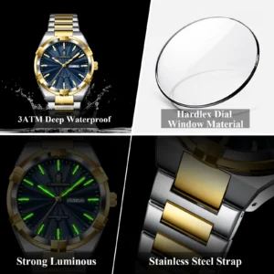 CAREKISO Steel Luminous Men's Watch