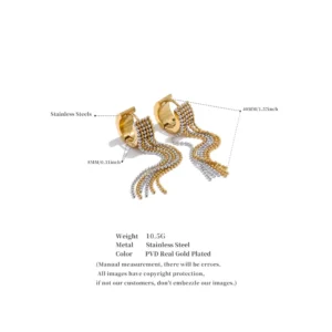 Sdef80d8c4f094df0a87e60045c78c6ddF-1.webp أقراط شلال السلاسل الذهبية من Yhpup: لمسة أناقة مفعمة بالحيوية