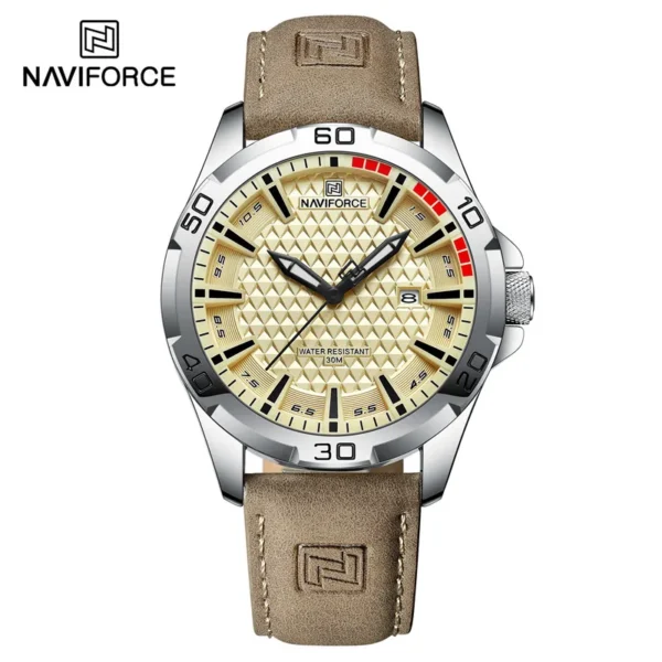 Se2c92d837df144db9d52131d886ba0beG.webp NAVIFORCE Premium Leather Chronograph Watch