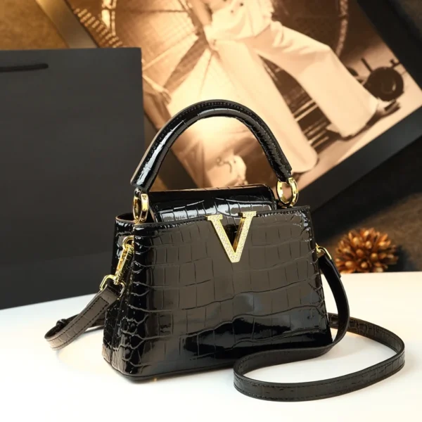 Sf3f06805f8374ff59c5a09f4918e3d69c.webp Modern Crocodile Pattern Luxe Shell Crossbody