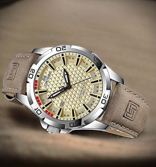 للتعديل 2 NAVIFORCE Premium Leather Chronograph Watch