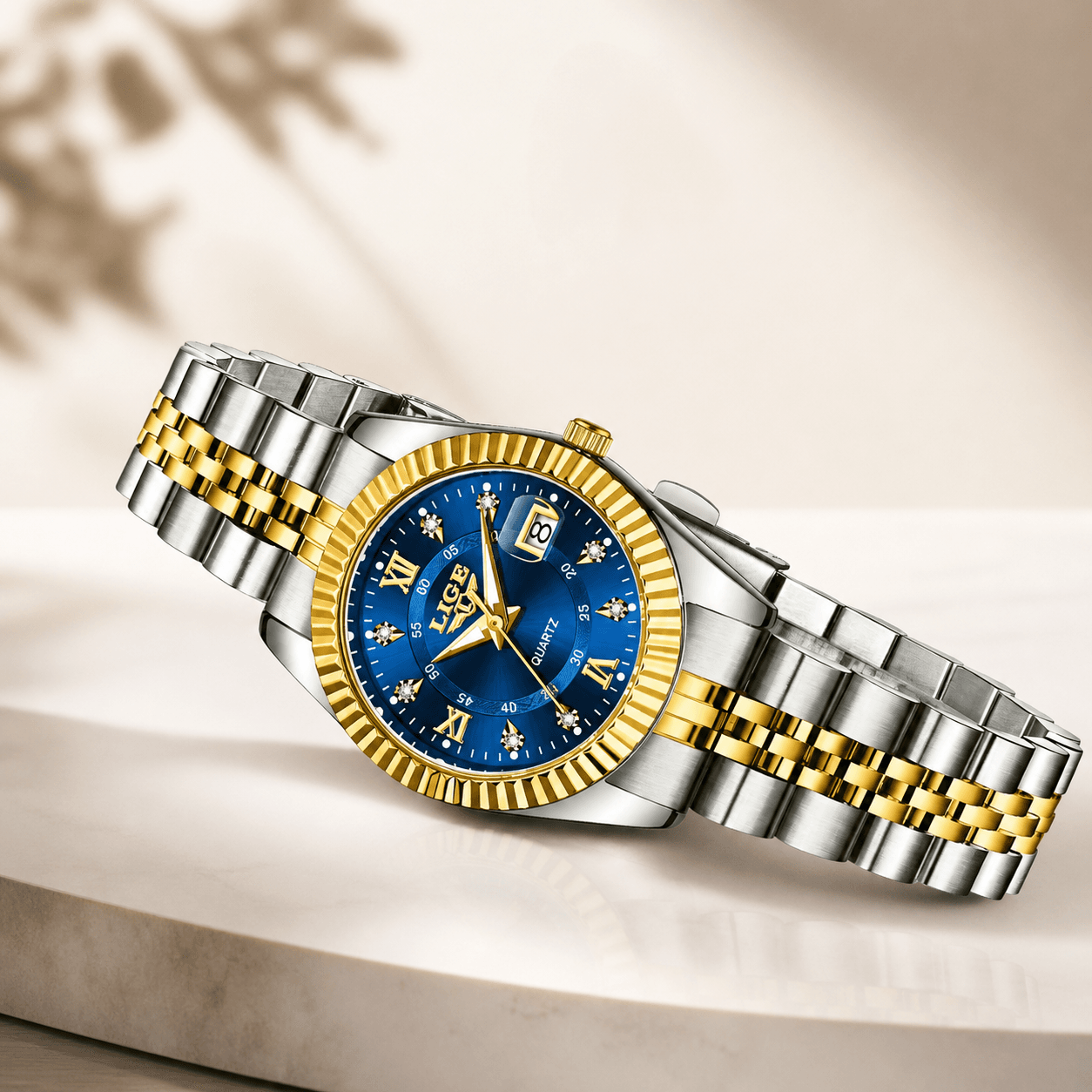 LIGE Elegant Women's -Tone Quartz Watch - Waterproof