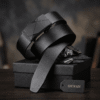 OYIFAN 1 The OYIFAN Geometric Elegance Men’s Leather Belt