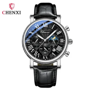 S0a4f0976f54242b99a1cf6e99e6be1cel.webp ساعة يد رجالية متعددة الوظائف من CENXI تعمل بنظام كوارتز