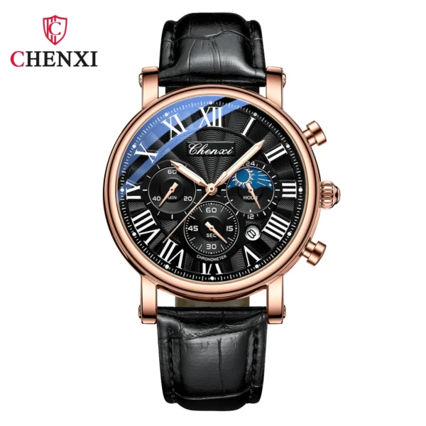 S1f860f43f4f64e21b751854101fc41ebW-1.webp CENXI Men's Multifunctional Quartz Wristwatch.