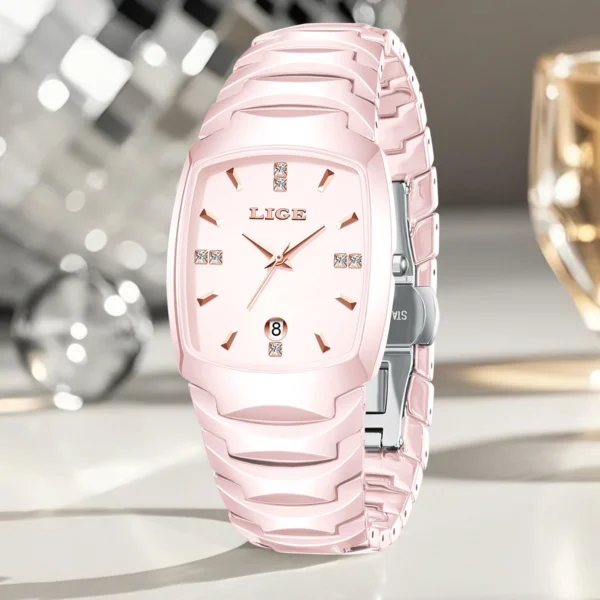S2eafd958ee8e4adcb2ff71488ade71d4y.webp LIGE Ladies Premium Ceramic Quartz Watch