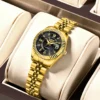 S3db74735d61f4fd7b4d185ea9d42e887V.webp LIGE Elegant Women's -Tone Quartz Watch - Waterproof