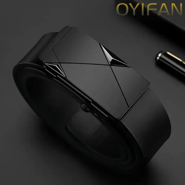 S4843f1848a7a448ab48783101691cb1aH.webp The OYIFAN Geometric Elegance Men’s Leather Belt