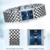 S66ffb968875b4d96ae392ea12db64f8cn.webp LIGE Women's Square Dress Watch - Premium Stainless Steel