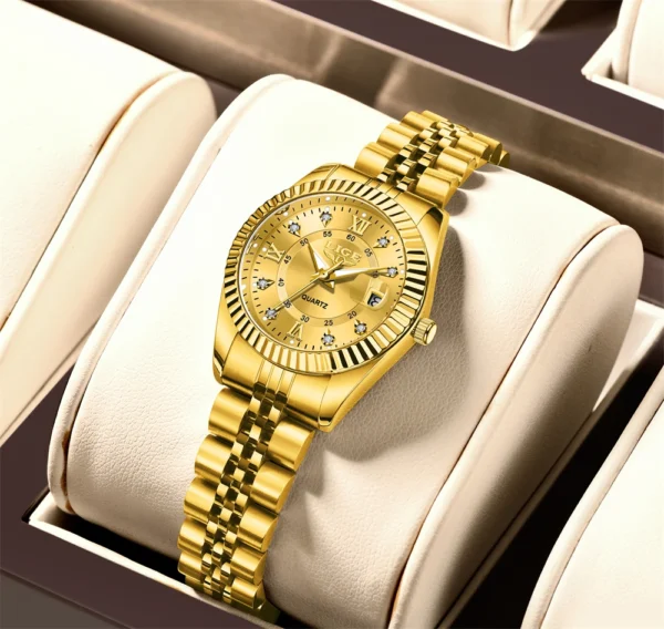 Sda44b6751d304cf2a22fd5c88a12fc0fB.webp LIGE Elegant Women's -Tone Quartz Watch - Waterproof
