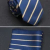 Regency-style tie with a luxurious silky texture
