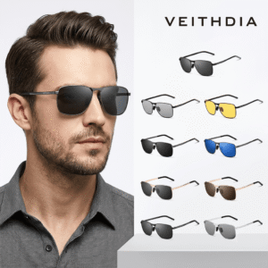 VEITHDIA 1-1 VEITHDIA Rectangle Luxury Sunglasses